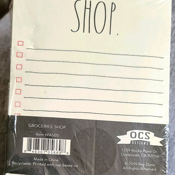 Rae Dunn Groceries/Shop lists - Picture 2 of 3